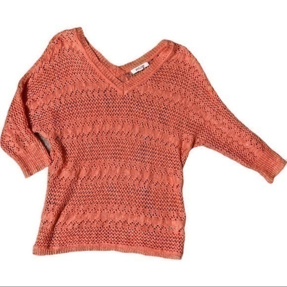 Pink rose size medium three-quarter sleeves pink salmon color